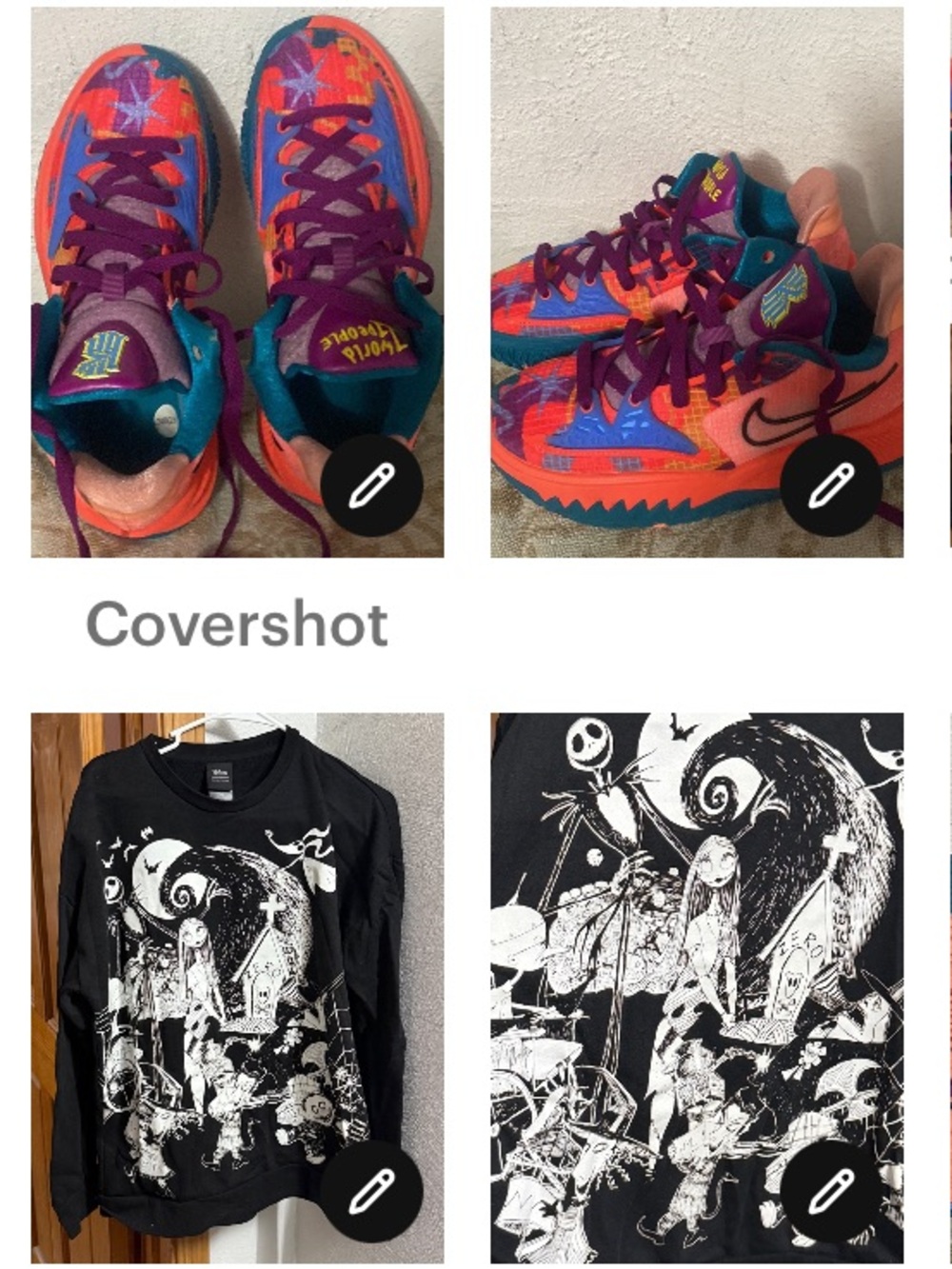 NIKE 1🌎sz5.5👟+Jack~Sally🖤